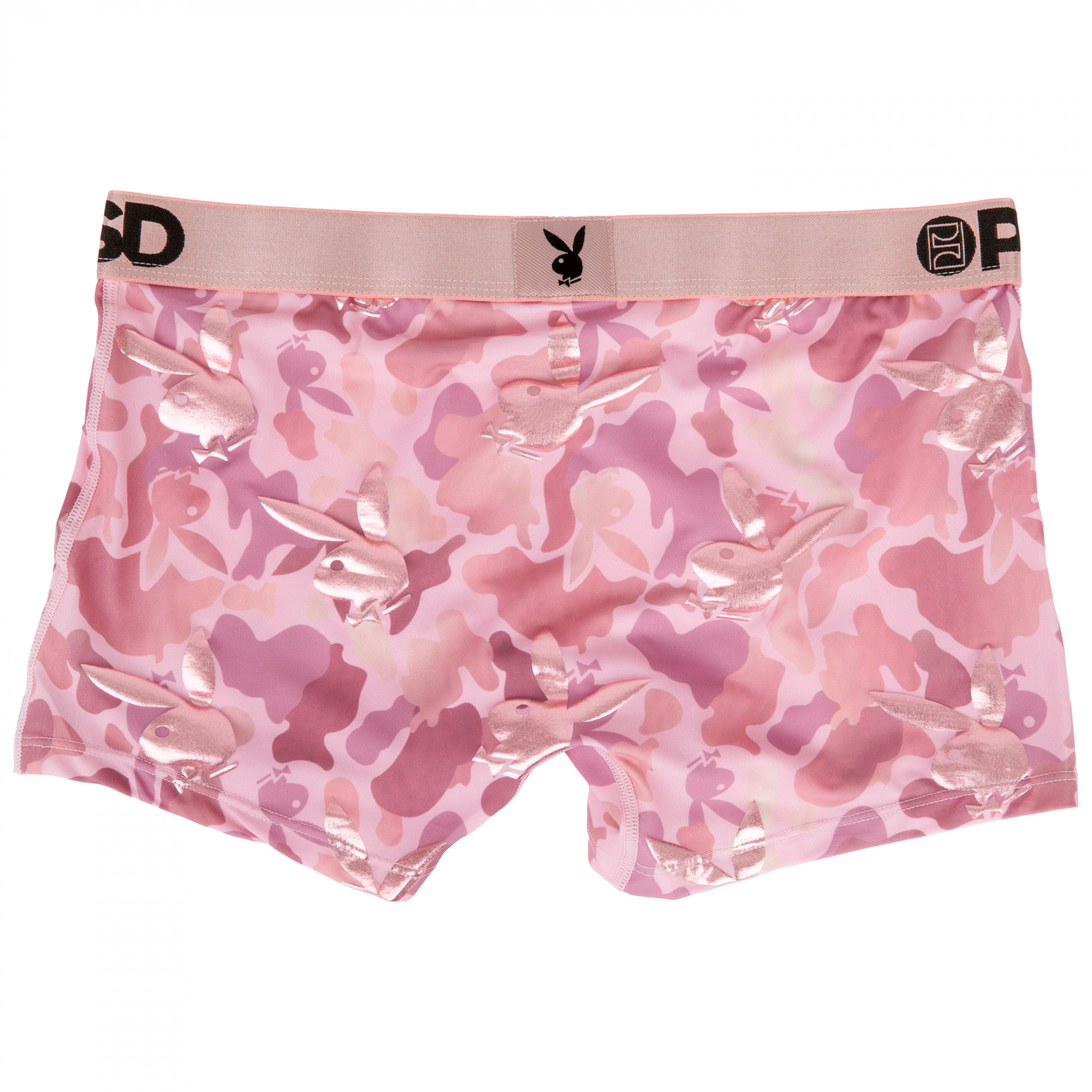 Playboy Rose Gold Bunny PSD Boy Shorts Underwear